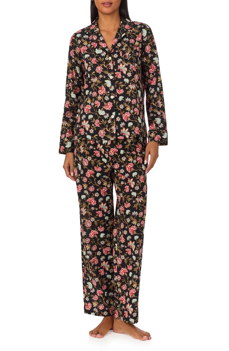 Lauren Ralph Lauren Print Cotton Pajamas, Main, color, 