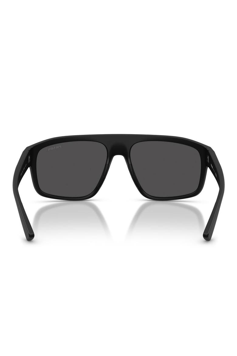 59mm Shield Sunglasses, Alternate, color, MATTE BLACK / DARK GREY