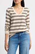 Threads 4 Thought Edwina Barbados Stripe Feather Fleece Sweatshirt