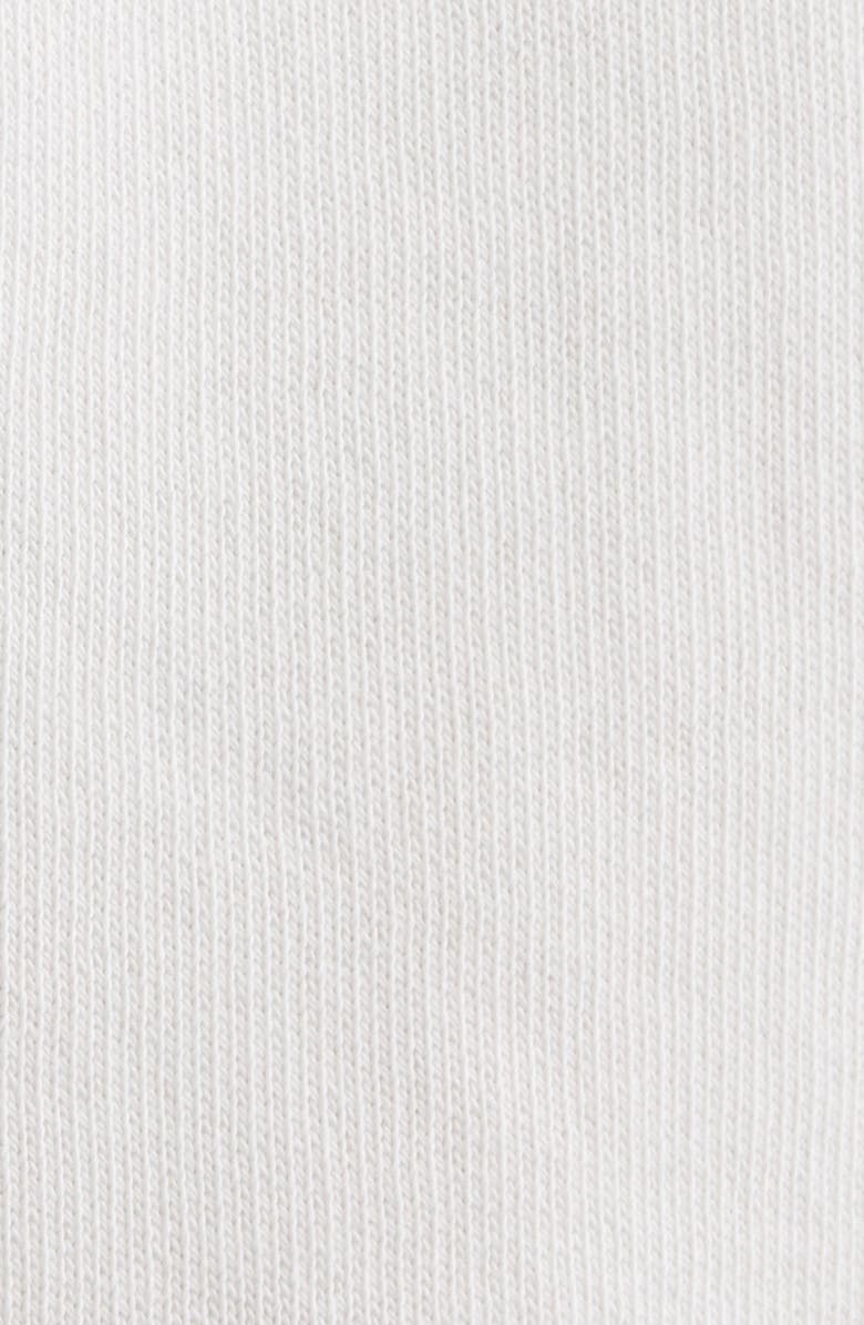 Balenciaga Distressed Logo Embroidered Sweat Shorts, Alternate, color, 8016 Dirty Wht/ Sport Blue