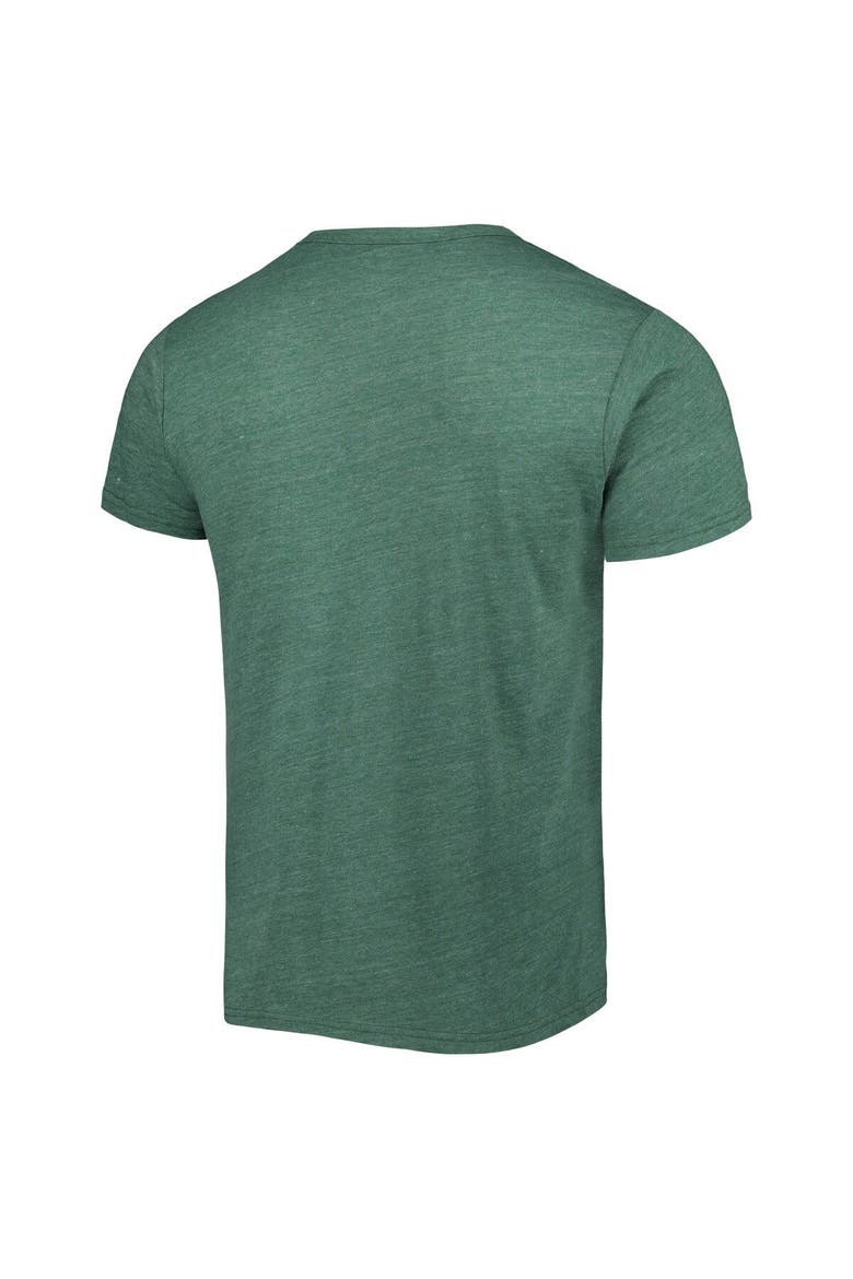 Men's League Collegiate Wear Heather Green Michigan State Spartans 1965 Arch Victory Falls Tri-Blend T-Shirt, Alternate, color, Heather Green