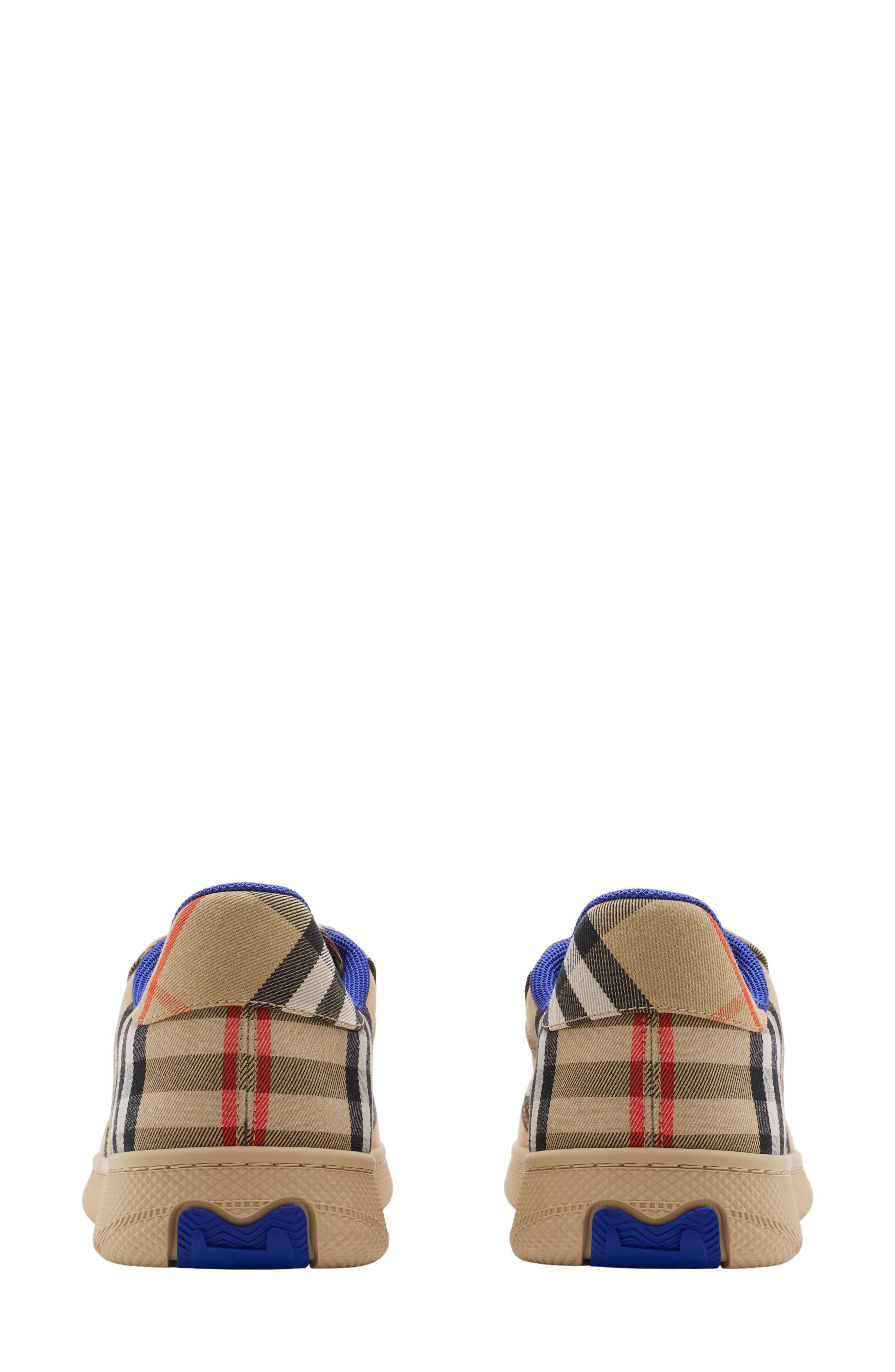 Burberry Terrace Check Sneaker, Alternate, color, Sand