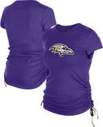 New Era Women's New Era Purple Baltimore Ravens Ruched Side T-Shirt