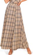 FLYING TOMATO Plaid Two-Piece Maxi Skirt Set