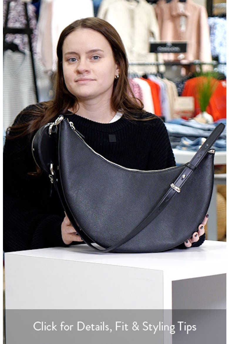 large duo pebbled leather crossbody bag video