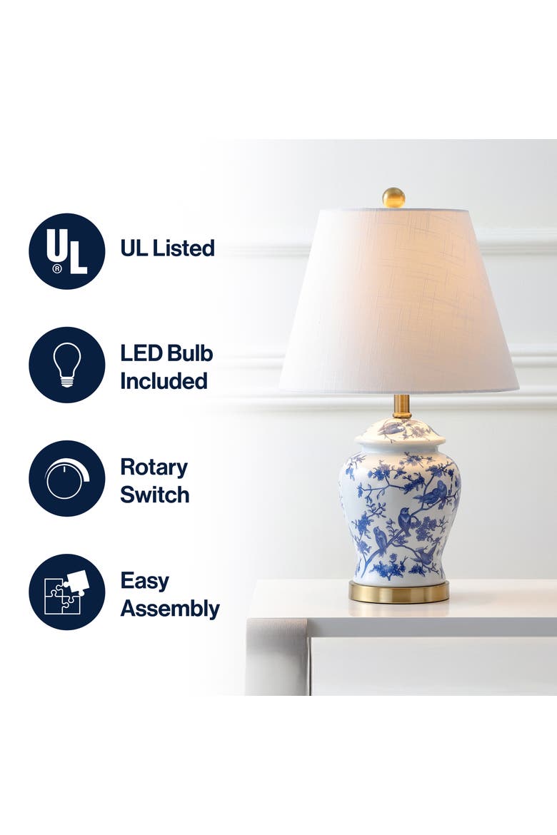 Penelope Chinoiserie Classic LED Table Lamp, Alternate, color, Blue/White
