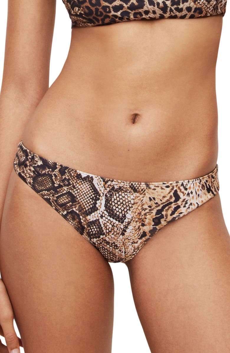 AllSaints Catriona Reversible Swim Bottoms, Main, color, 