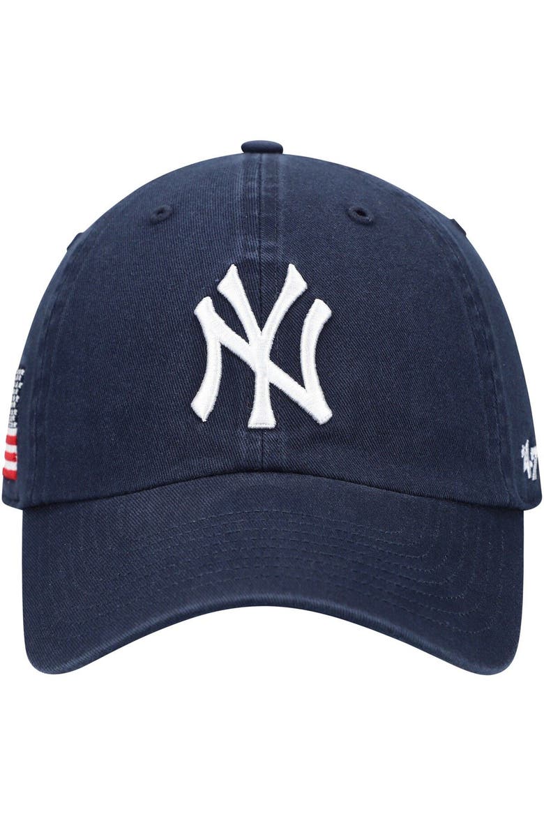 Men's '47 Navy New York Yankees Heritage Clean Up Adjustable Hat, Alternate, color, Navy