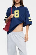 LIONESS Beverly Graphic Mesh Jersey Tee