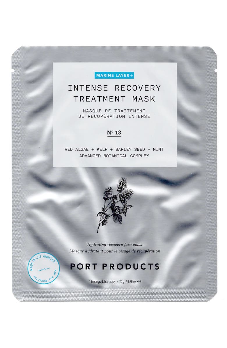 Port Products 4-Pack Marine Layer Intense Recovery Treatment Mask, Main, color, 