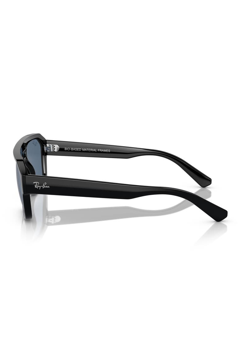 Corrigan Irregular 54mm Rectangular Sunglasses, Alternate, color, BLACK BLUE