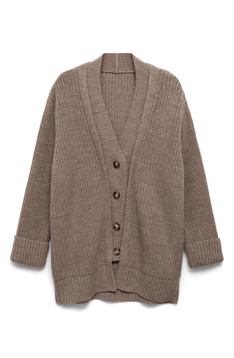 Oversize V-Neck Cardigan