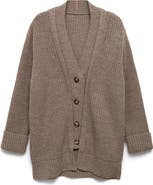MANGO Oversize V-Neck Cardigan