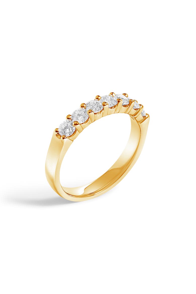 14K Gold 3/4 Ctw Diamond 7 Stone Band Ring, Alternate, color, Yellow Gold