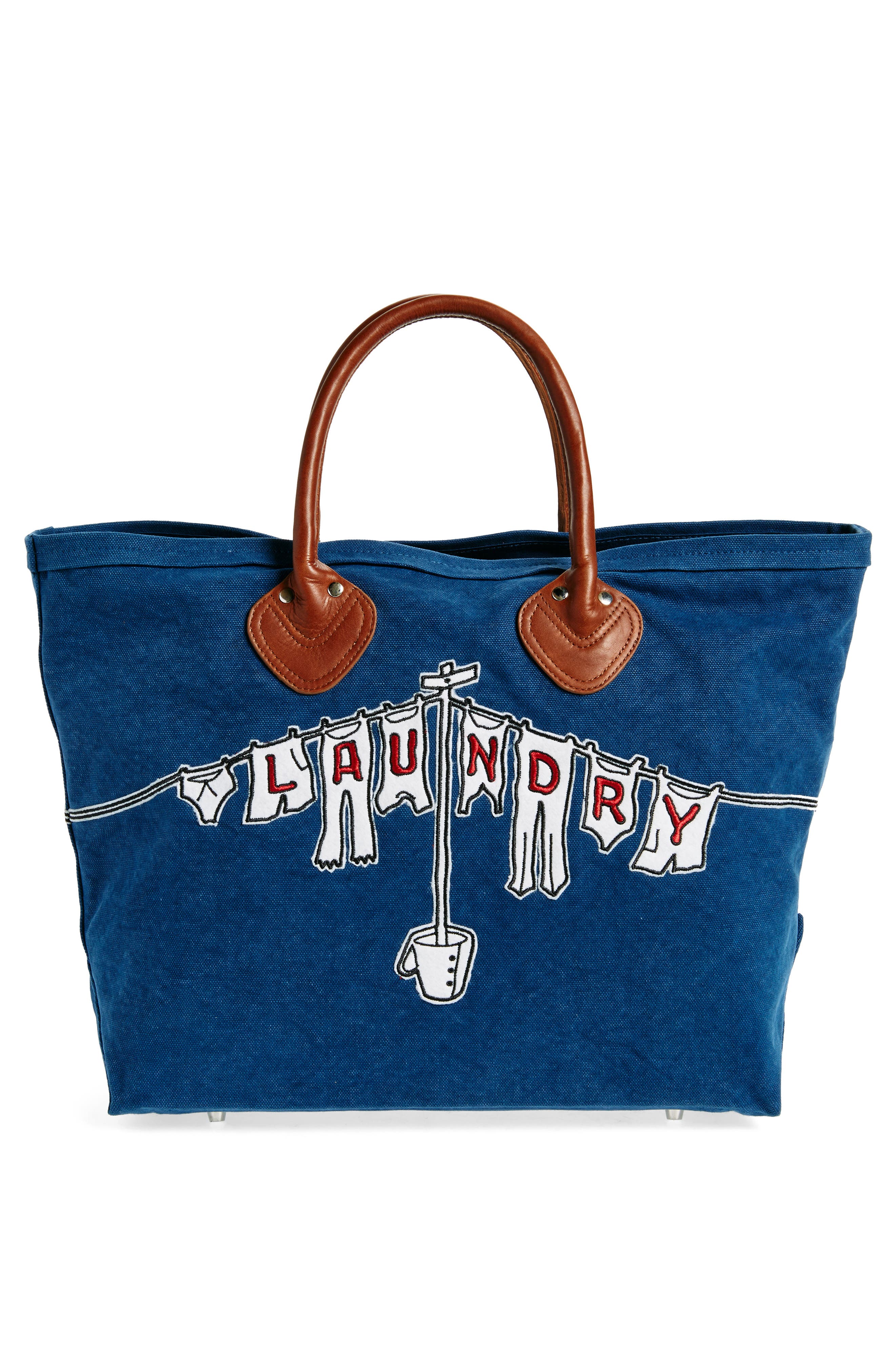 Bode Clothesline Embroidered Appliqué Canvas Tote | Nordstrom