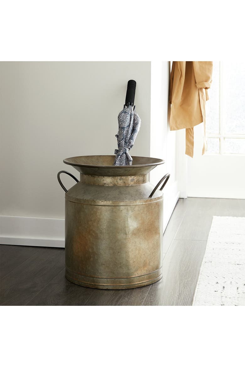 Gray Iron Farmhouse Decorative Jar - Set of 2, Alternate, color, GREY