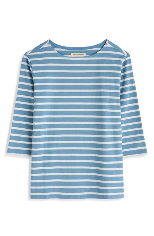 Seasalt Cornwall Sailor Stripe Organic Cotton Top In Multi