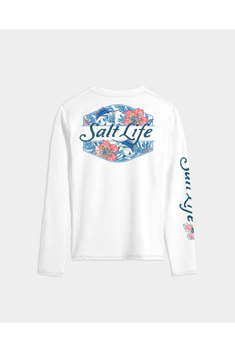 Sailing Tropics Performance Long Sleeve Tee, Alternate, color, White