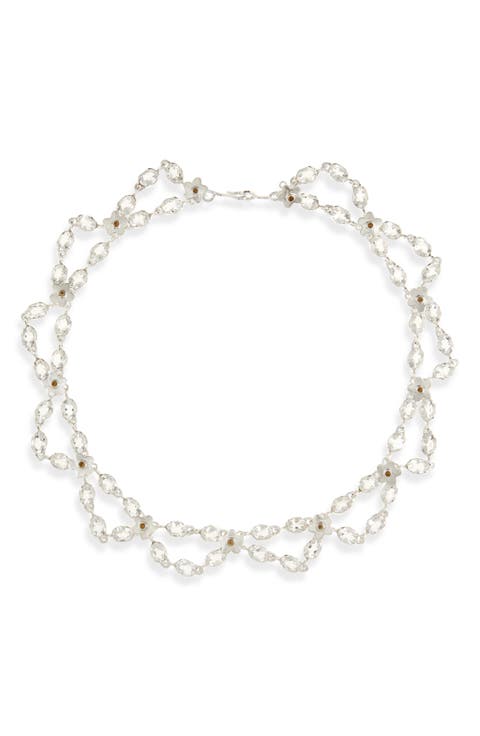 Princess Quartz & Citrine Choker Necklace