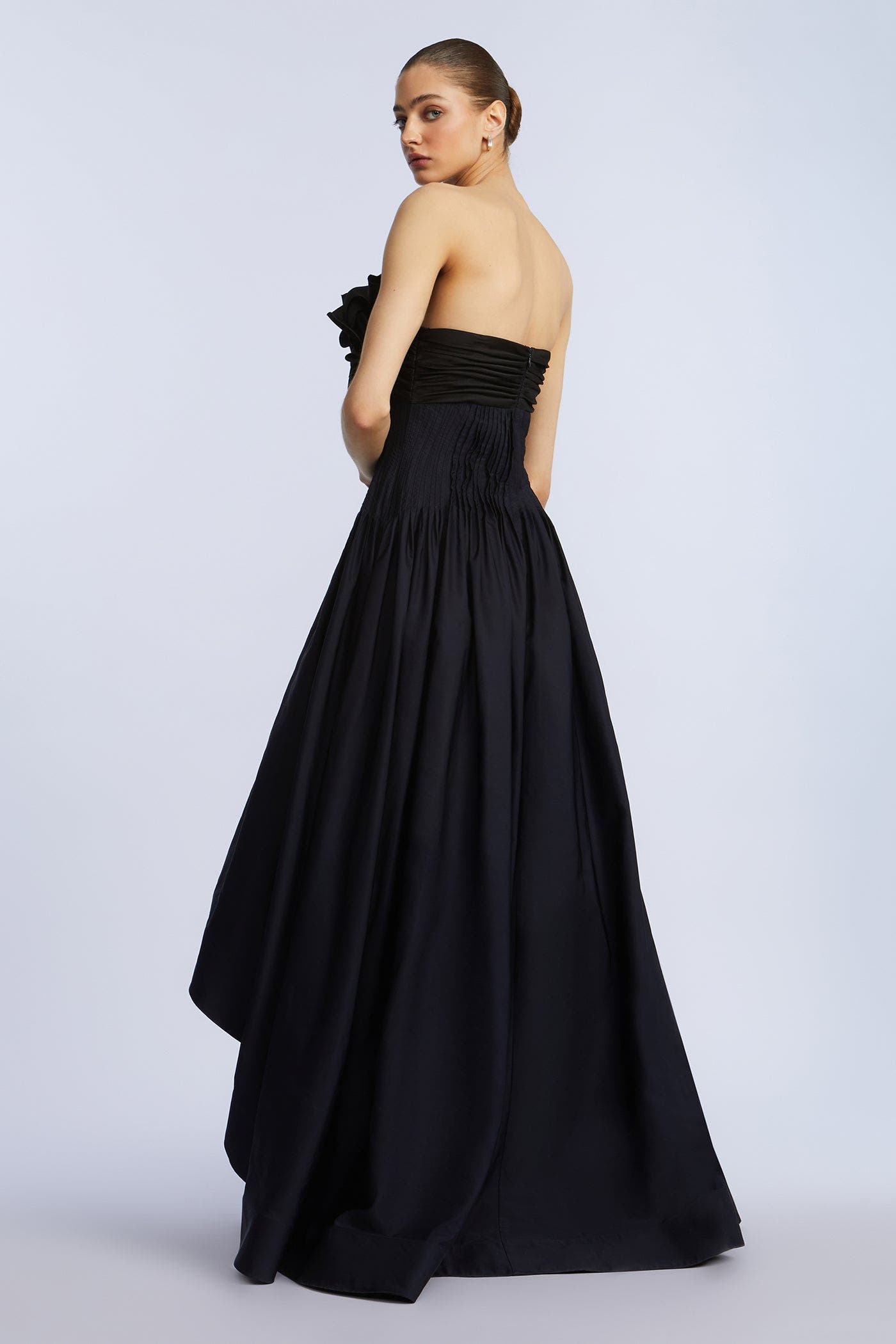 High Low Gown With Flower - image 2