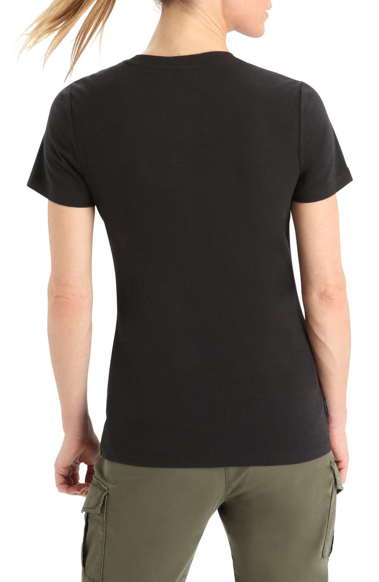 Icebreaker Central Merino Blend T-Shirt, Alternate, color, Black