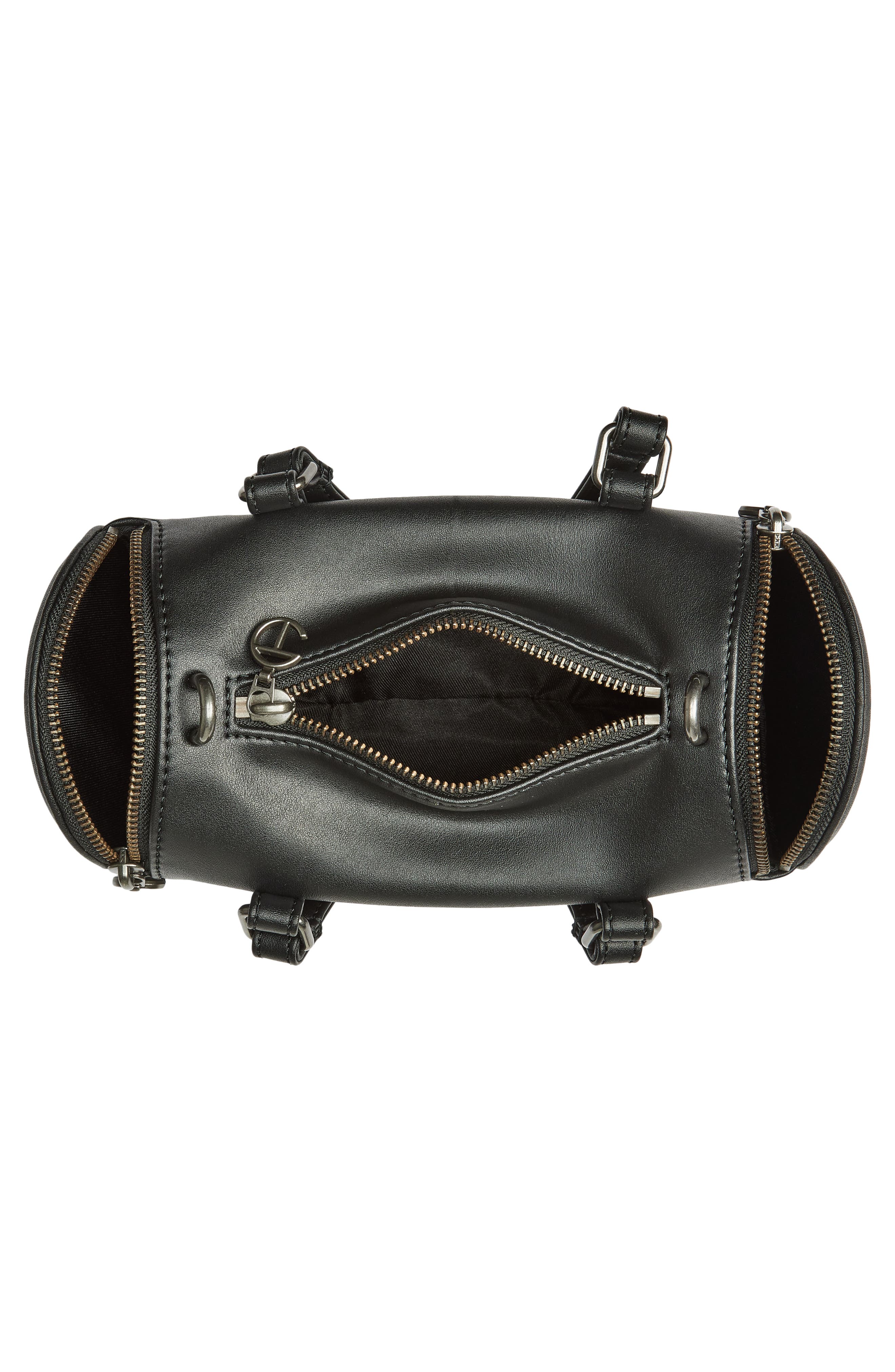 TELFAR Small Faux Leather Duffle Bag, Alternate, color, 