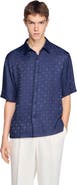 SANDRO Square Cross loose-fit shirt