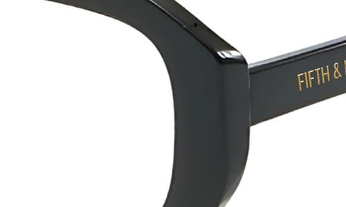 Fifth & Ninth Talon 52mm Square Blue Light Blocking Glasses In Black