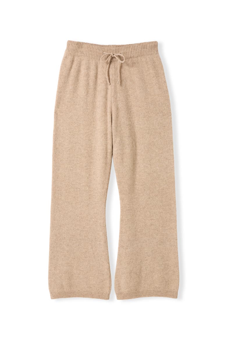 Flecked Wide Leg Jogger, Main, color, Oatmeal