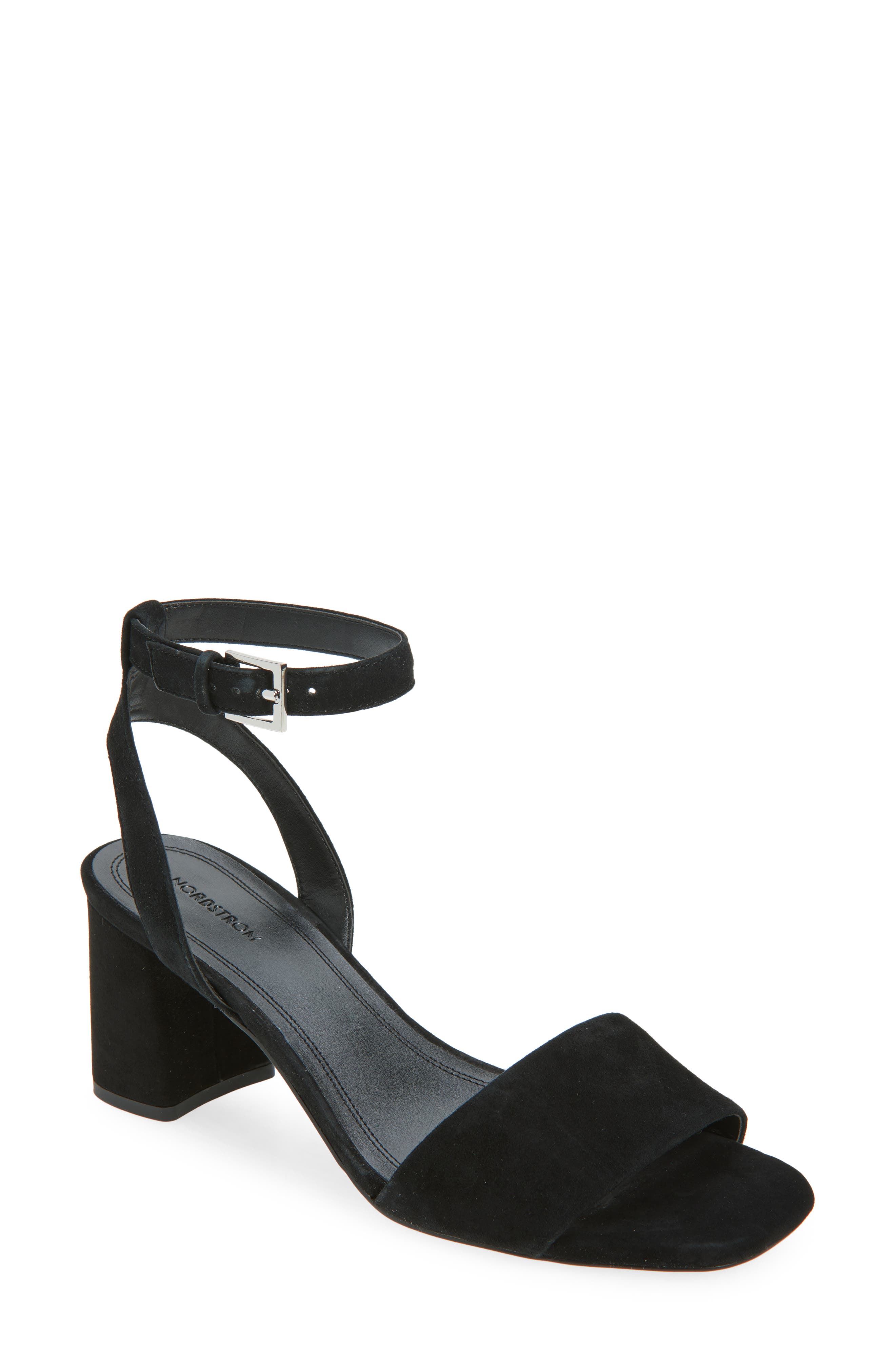 Nordstrom Beatrix Ankle Strap Sandal, Main, color, Black