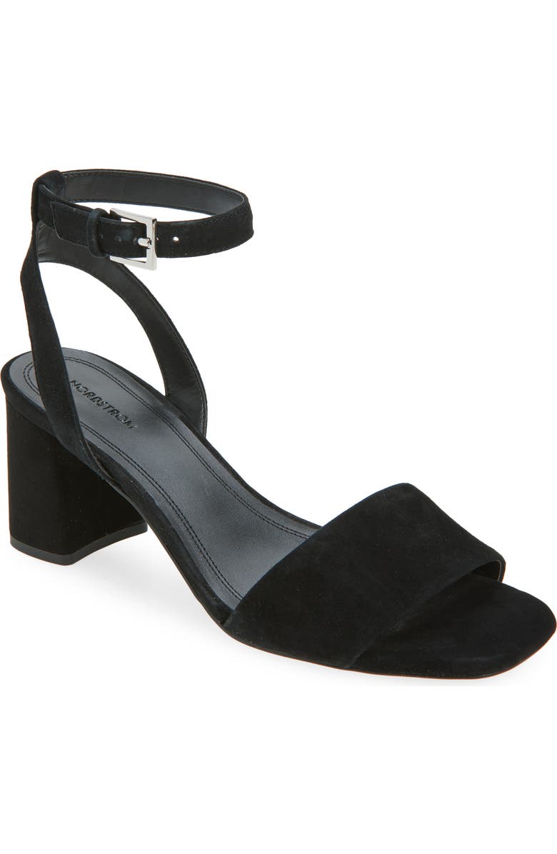 Nordstrom Beatrix Ankle Strap Sandal, Main, color, Black