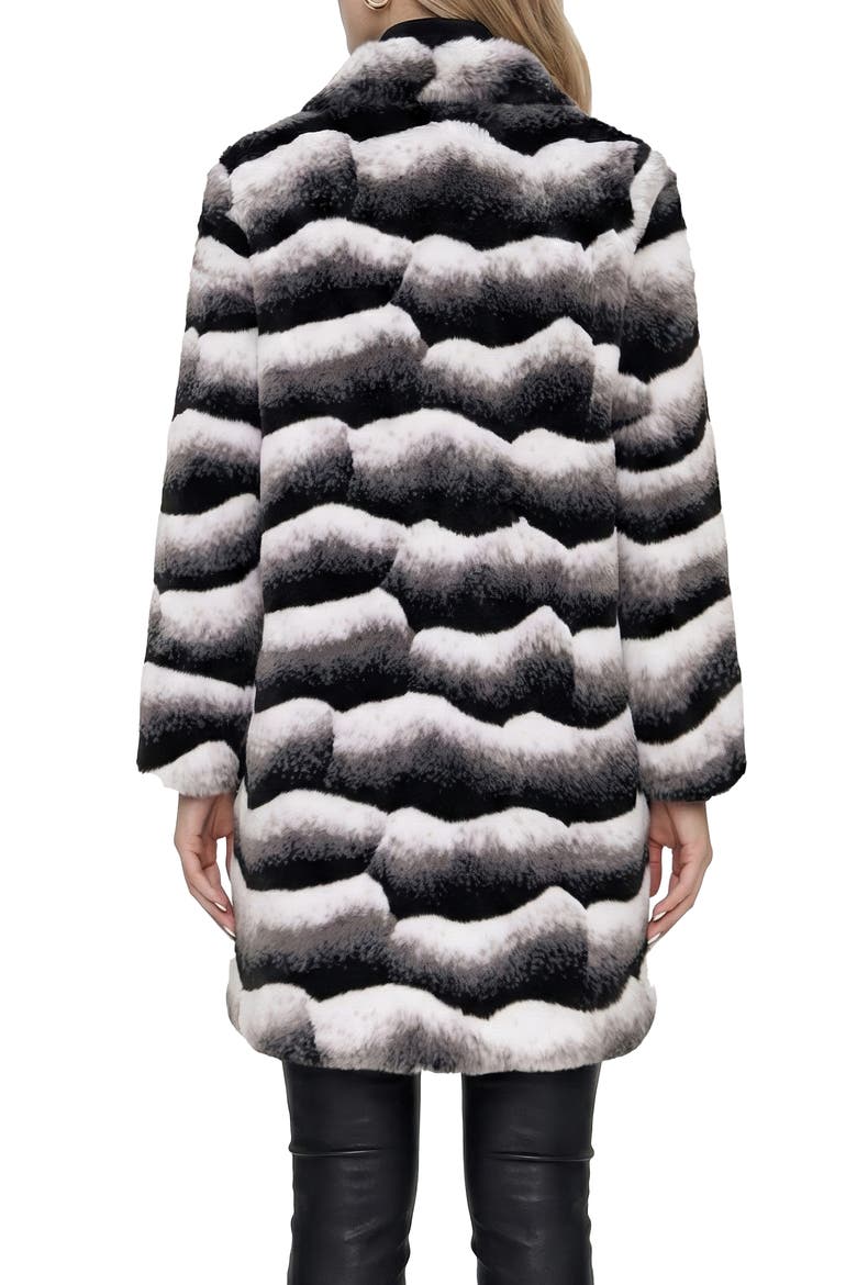 Fur-Fee Chinchilla (Faux Fur) Short Coat, Alternate, color, GRAY CHINCH