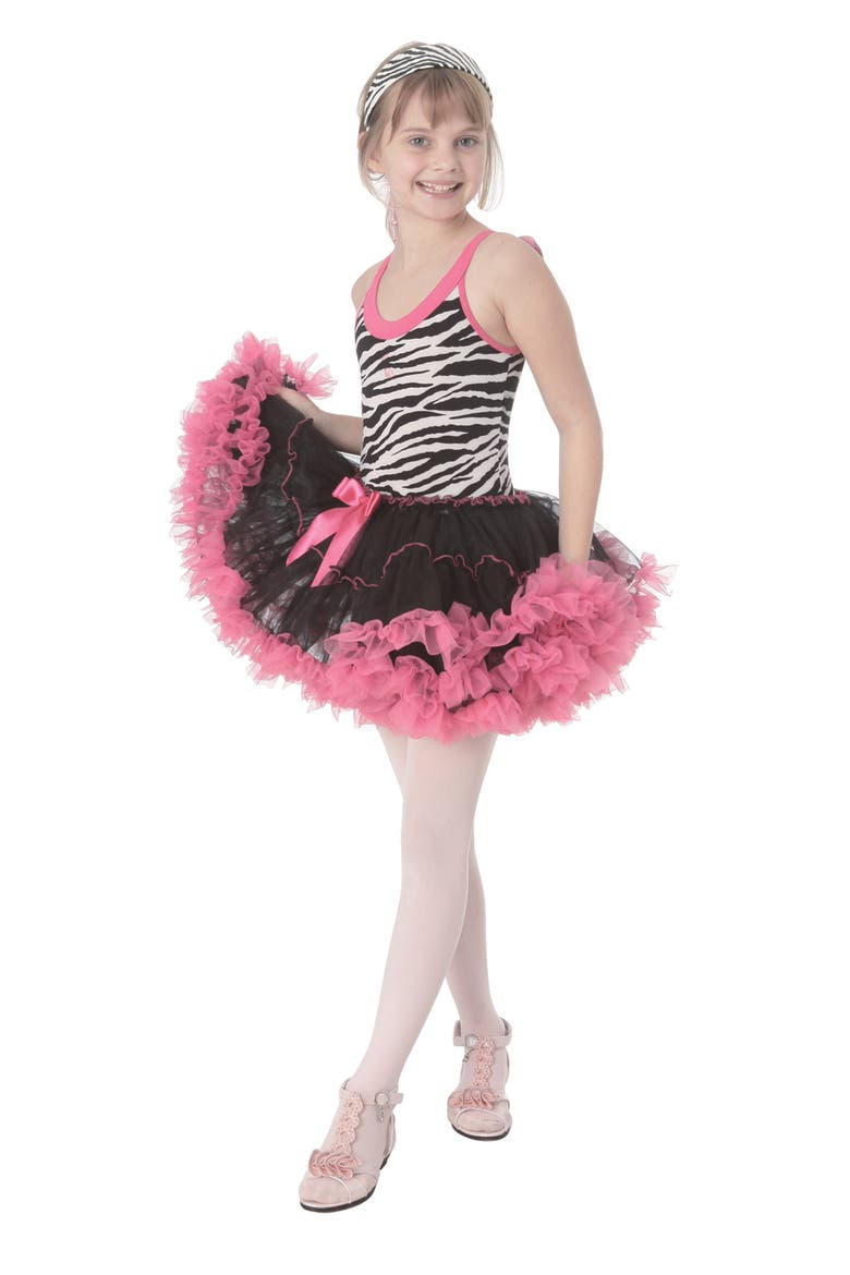 Kids' Zebra Pettidress, Main, color, HP/ BLACK