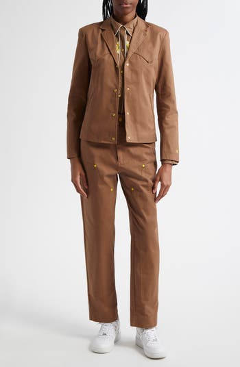 Country Western Straight Leg Carpenter Pants