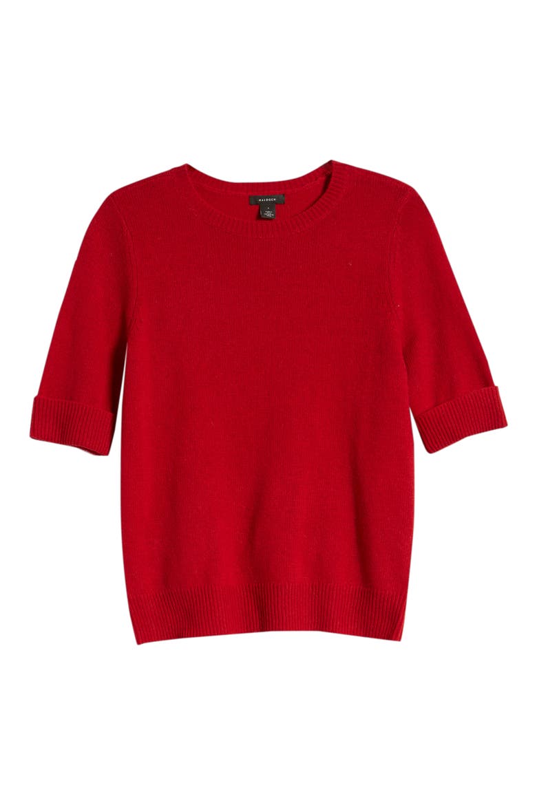 x Atlantic-Pacific Elbow-Length Sleeve Sweater (Nordstrom Exclusive), Alternate, color, RED CHILI
