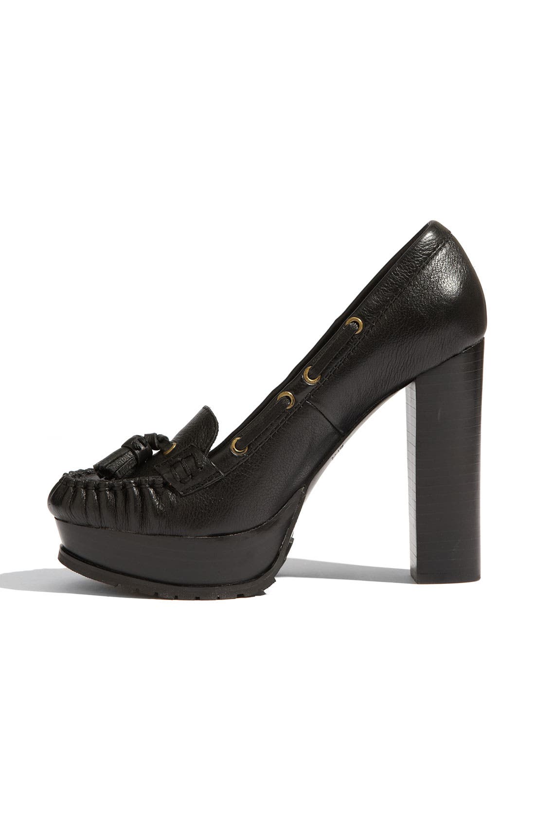 'Bishop' Pump, Alternate, color, BLACK