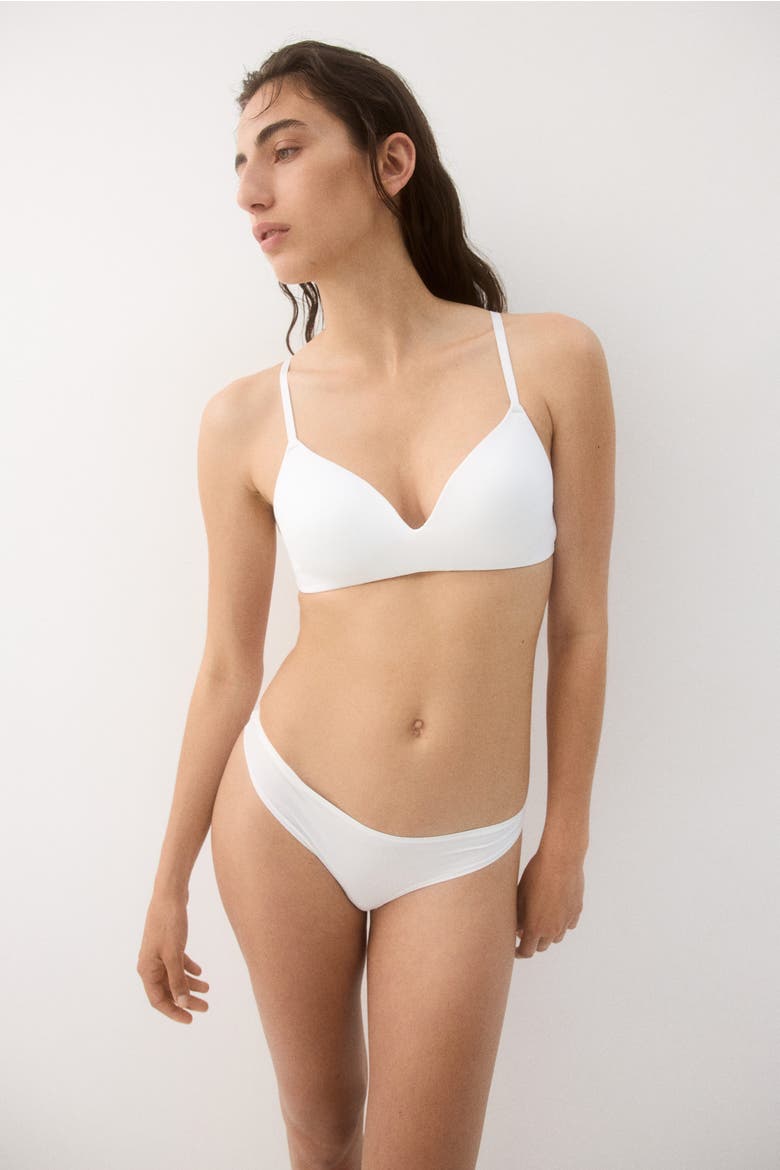 2-pack Microfibre Non-wired Bras, Alternate, color, Black/white