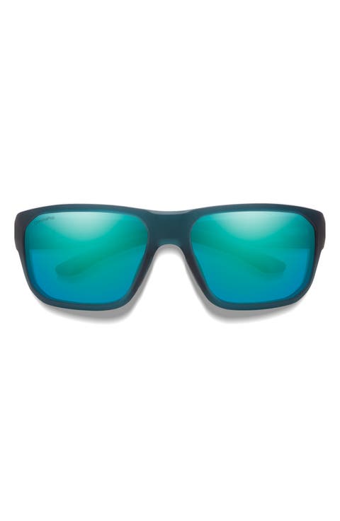 Arvo 61mm ChromaPop™ Polarized Wraparound Sunglasses