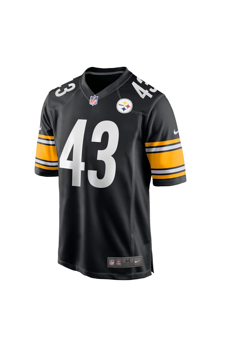 Nike Men's Nike Troy Polamalu Black Pittsburgh Steelers Retired Player Game Jersey, Alternate, color,