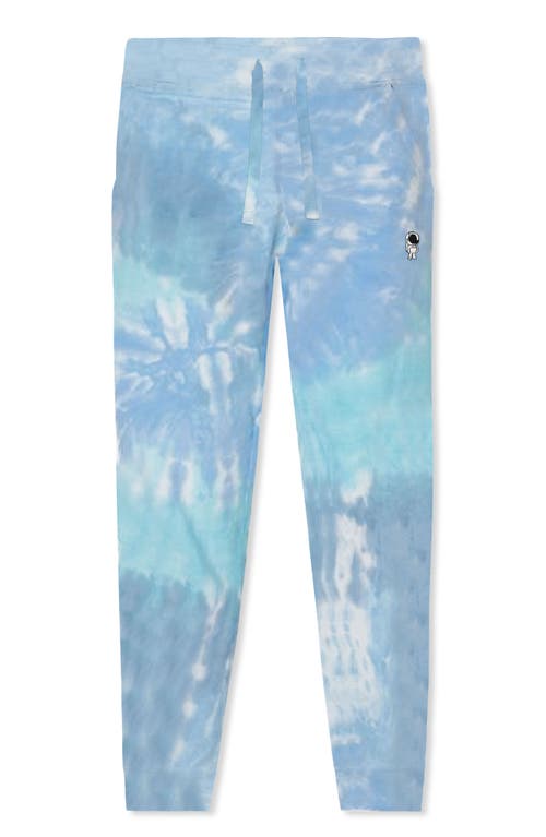 Dalix Mens Ghost Tie Dye Fleece Jogger Pant In Blue