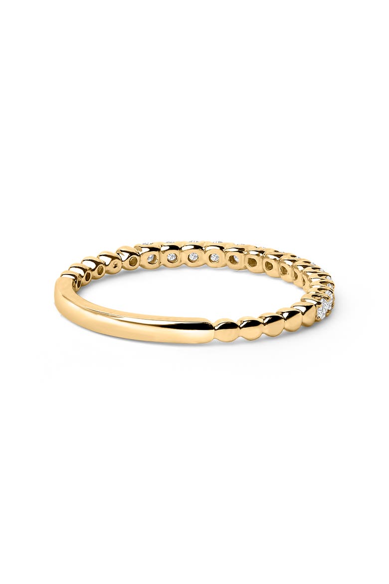 14K Gold 1/4 Cttw Round Diamond Prong Set Wedding Band, Alternate, color, Yellow
