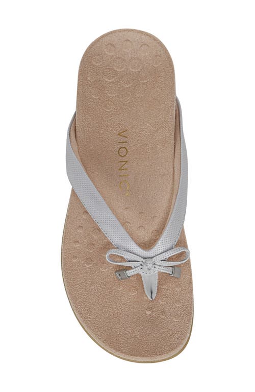 Vionic Bella Ii Flip Flop In Vapor Grey