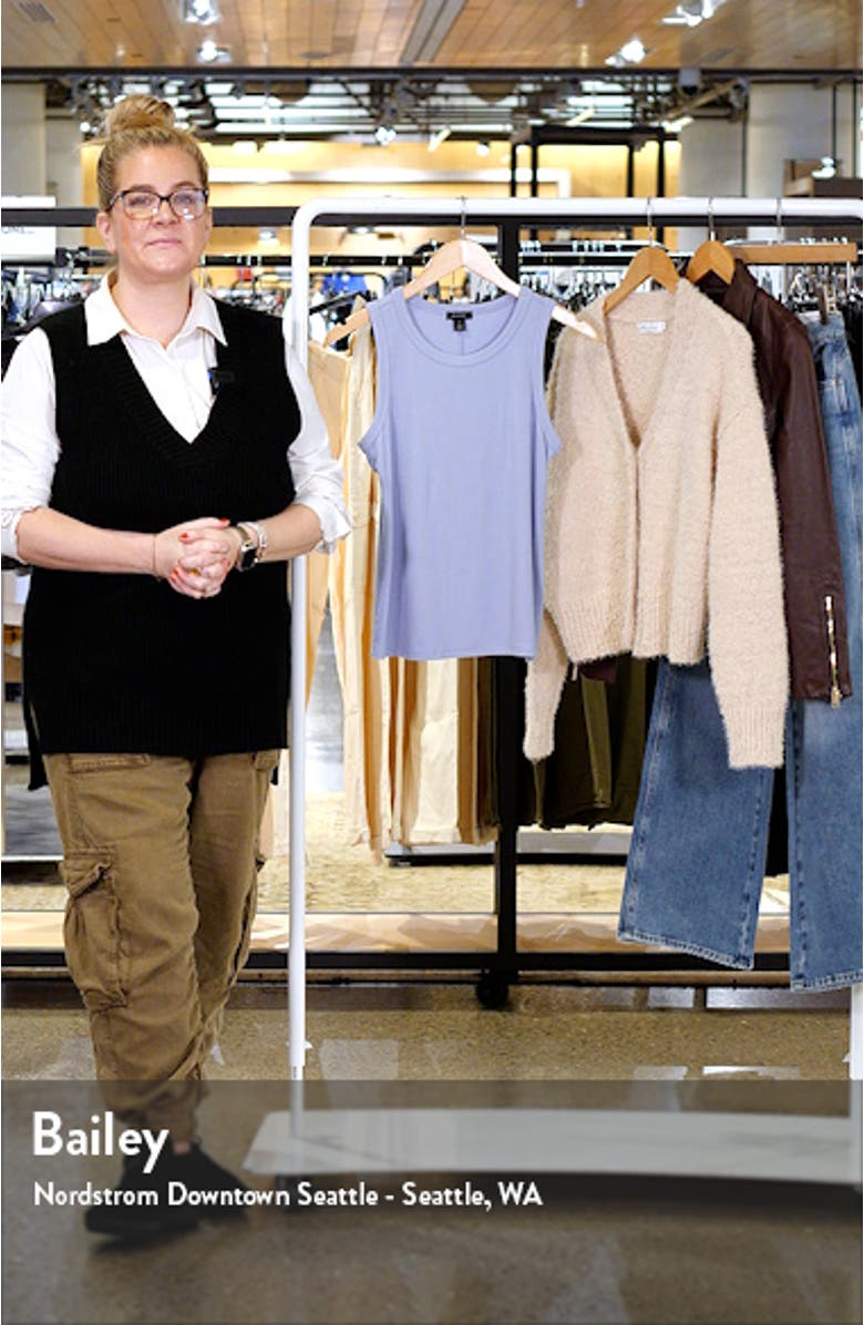 Fitted Ribbed Tank Top, sales video thumbnail