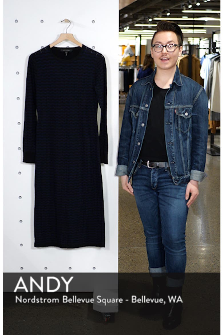 Stripe Wool Sweater-Dress video