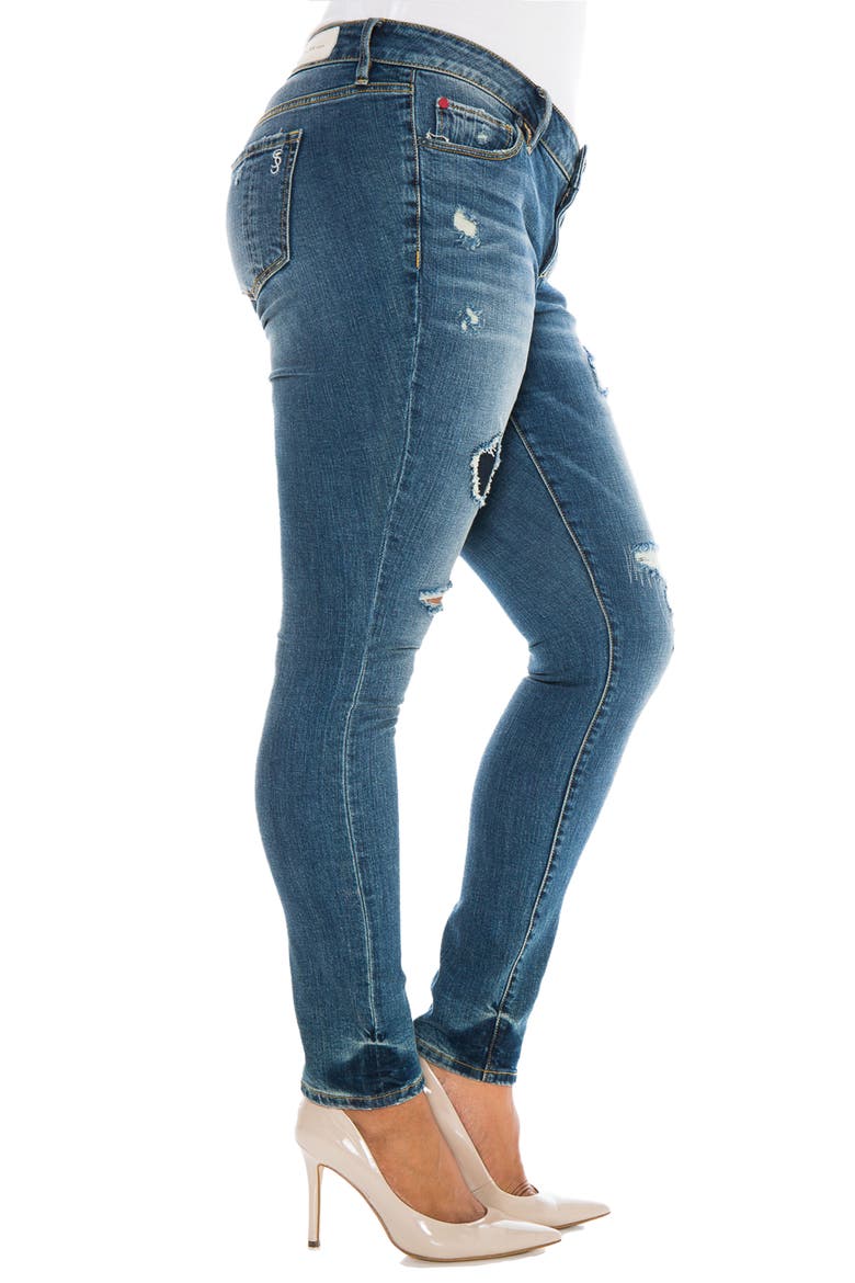 Ripped Skinny Jeans, Alternate, color, JOBY