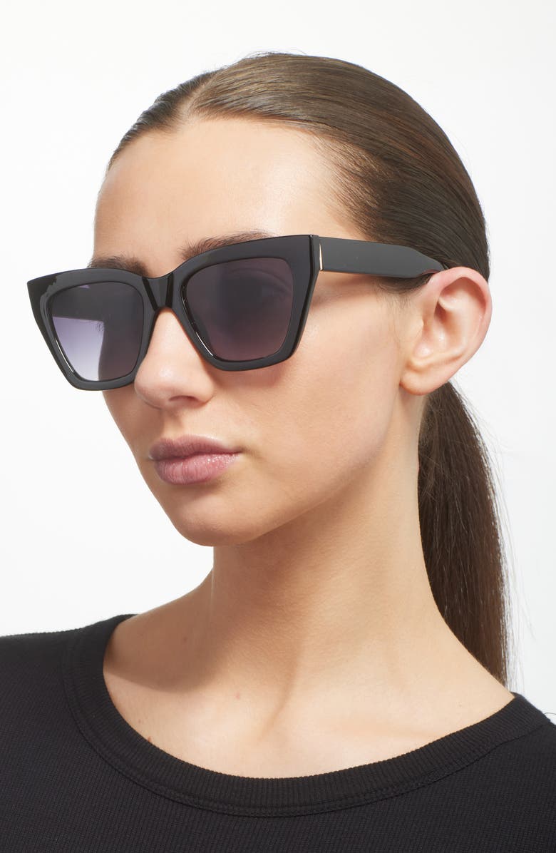 BP. Gradient Cat Eye Sunglasses, Alternate, color, Black