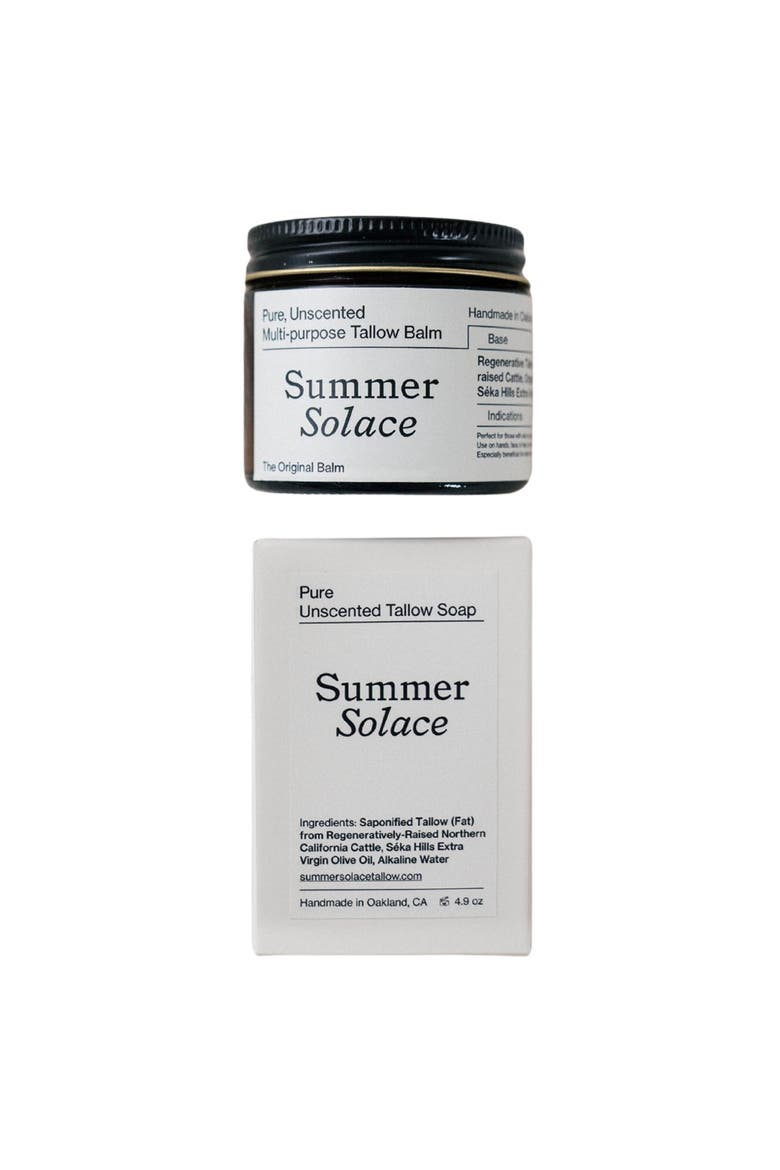 PURE Tallow Set Regenerative Tallow Balm, Main, color, Off-white / Cream