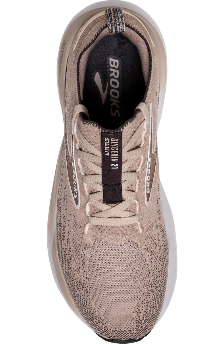 Brooks Glycerin StealthFit 21 Running Shoe, Alternate, color, Chateau Grey/ Forged Iron