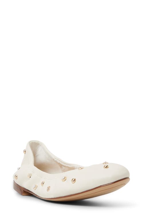 Ted Baker Lottie Studded Ballet Flat In White
