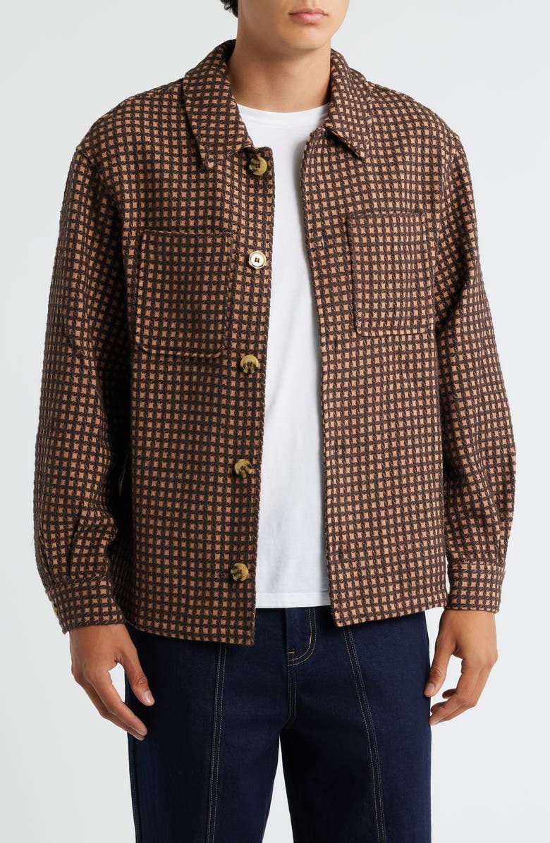 KROST Check Shirt Jacket, Main, color, Golden Straw